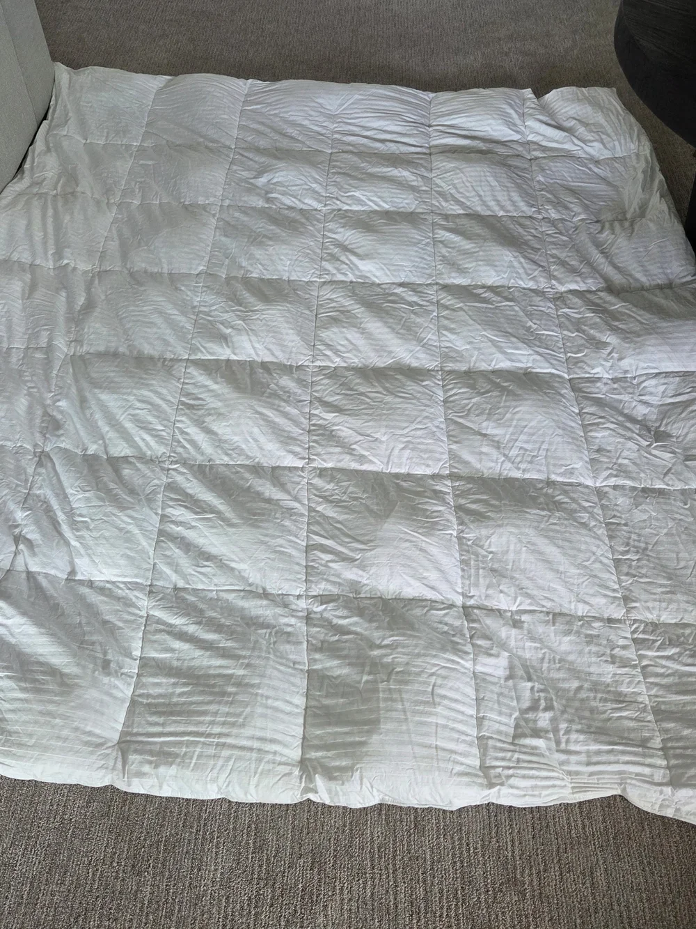 Pottery Barn King Duvet Insert - White 100% Cotton Shell Polyester Fill DOWN ALT - Picture 1 of 5